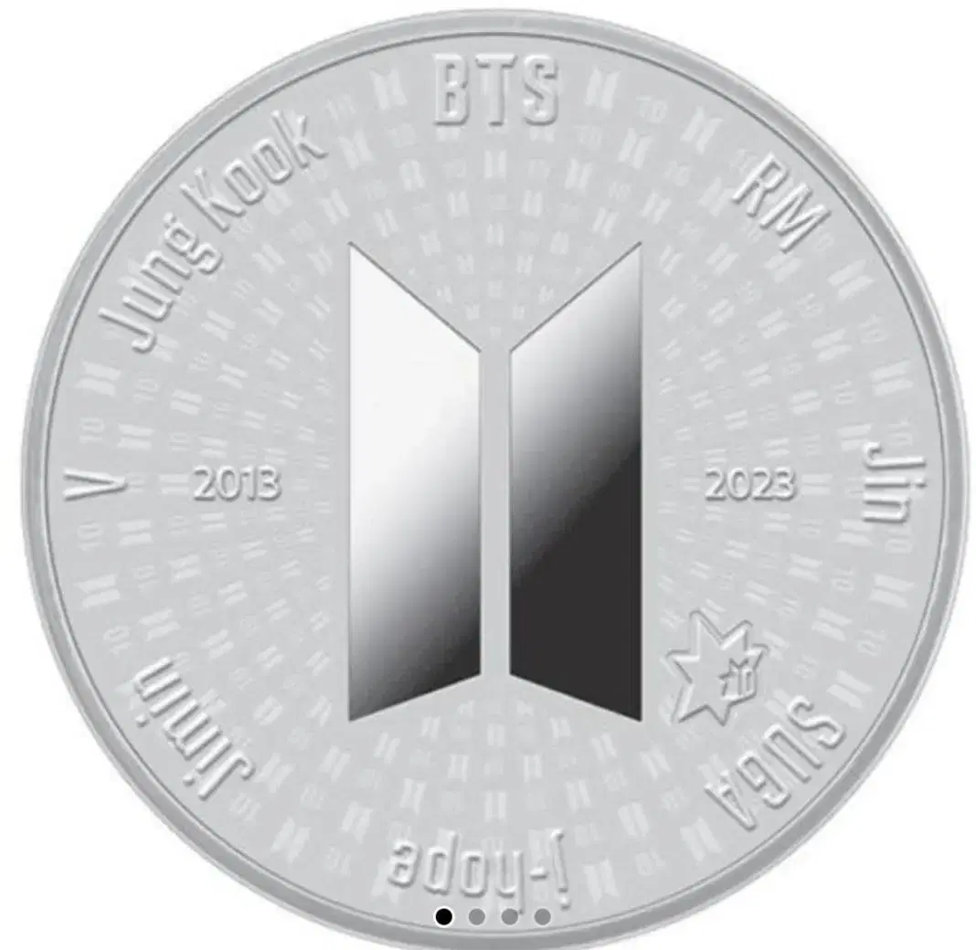 BTS 방탄소년단 10주년 기념주화 - 실버